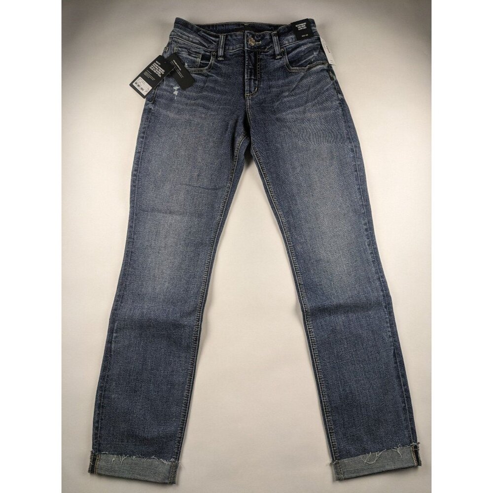 Silver Jeans Boyfriend Mid-Rise Slim Leg W27 L29 NWT